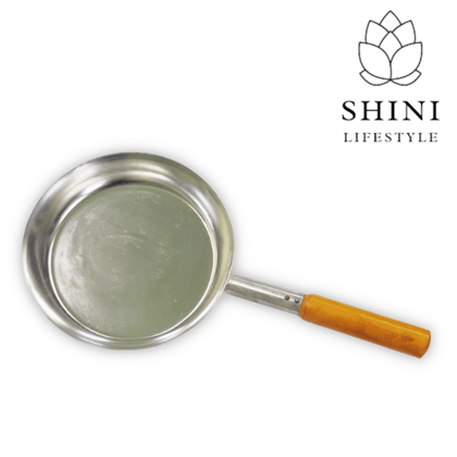 Super Smooth Galvanized Iron Shallow Fry Pan, Egg pan with Long Handle Fry Pan 23 cm