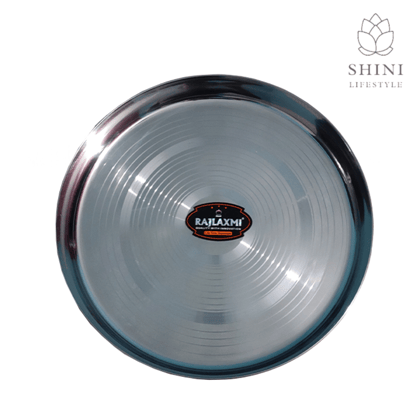 SHINI LIFESTYLE PLATE THALI Dinner Plate, steel plate, laser design 1 pc