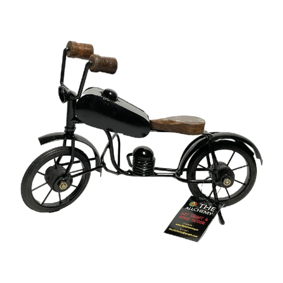 THE ALLCHEMY Bullet Bike Showpiece, Gifting Special Showpiece Bullet Bike (Pure Black)