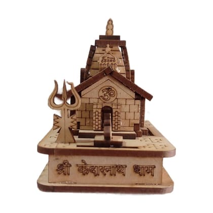 THE ALLCHEMY Mahadev Kedarnath Temple with Nandi || Hand Crafted Wooden Temple