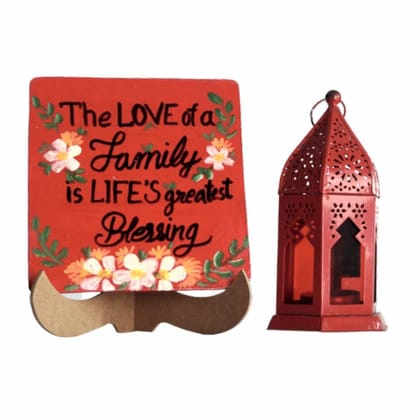 The Allchemy Valentine Day Special Combo Gifting Special Candle Stand with Fridge Magnet