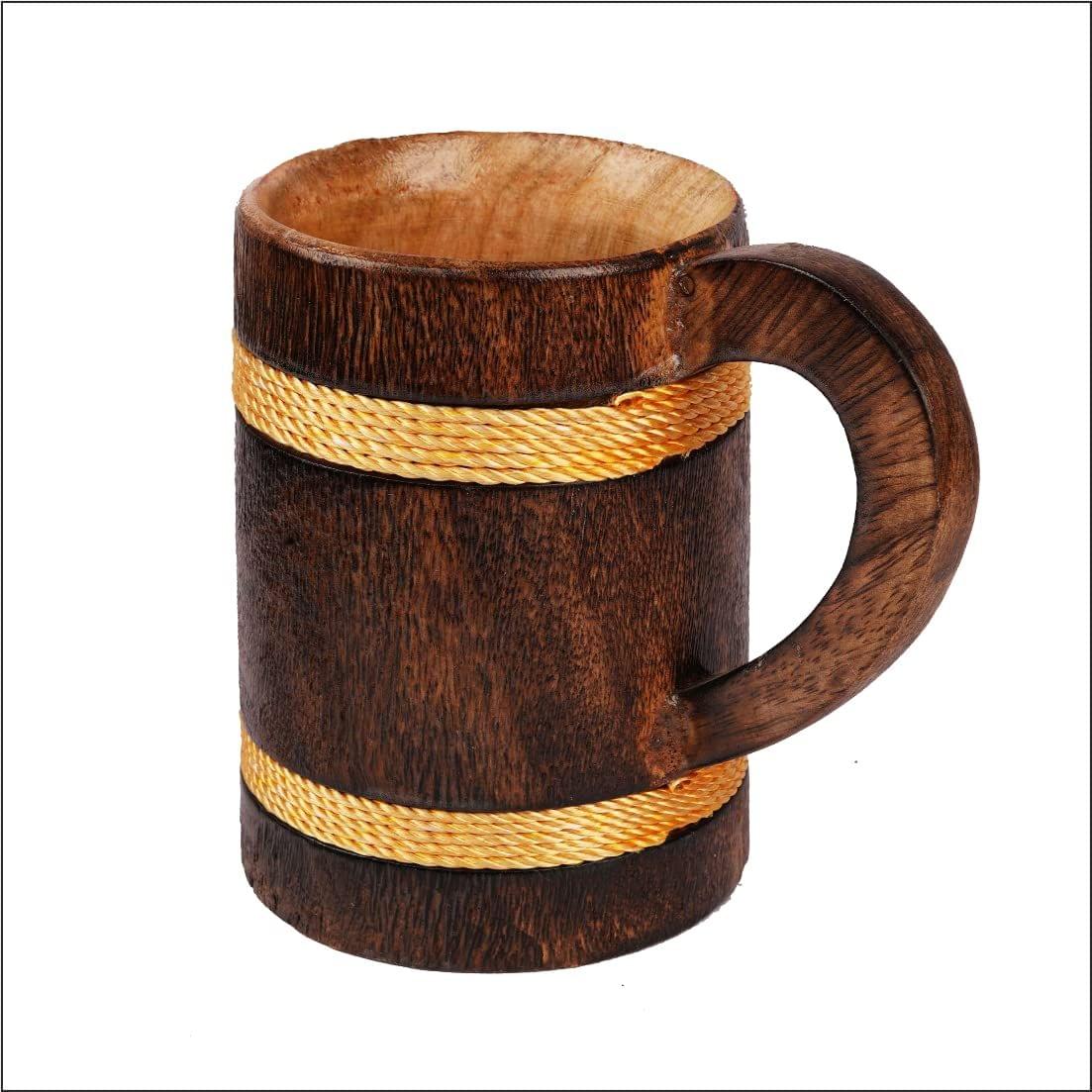 THE ALLCHEMY Wooden Handicraft Mug Gifting Special Beer Mug Cocktail Party Mug.