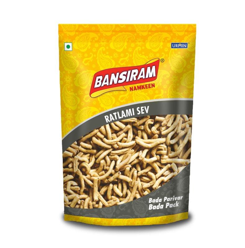 BANSIRAM RATLAMI SEV STANDEE PACK 400 GM (NAMKEEN)