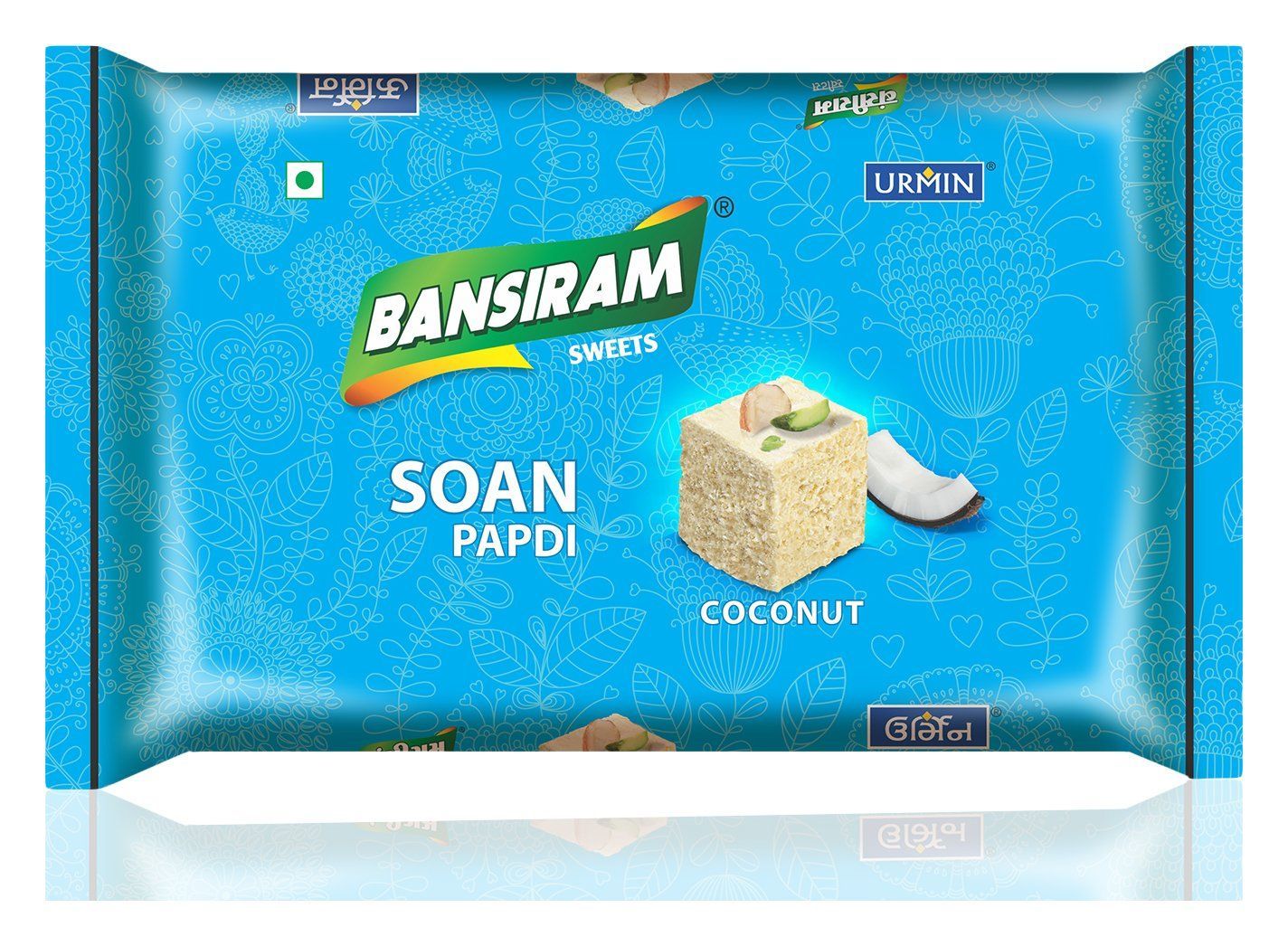 Bansiram Soan Papdi, Coconut, 250 Grams