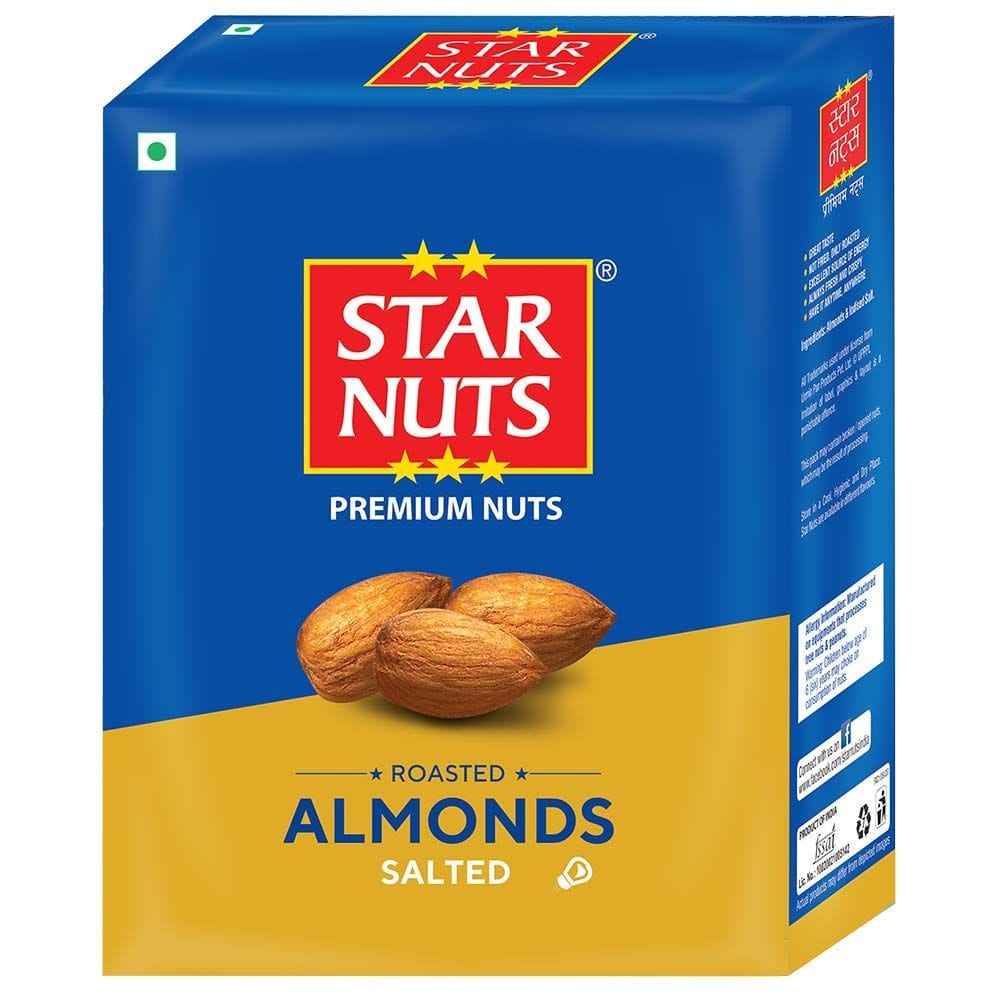 STAR NUTS Roasted Salted Almond, 190g