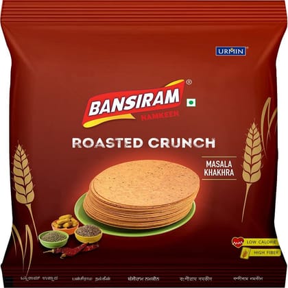 Bansiram Roasted Crunch Masala Khakhra Set of 2 - Each 180 g