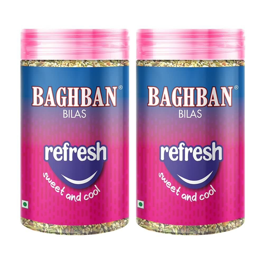 BAGBHBAN BILAS REFRESH SWEET AND COOL MOUTH FRESHNER (2 x 100 GM) COMBO PACK