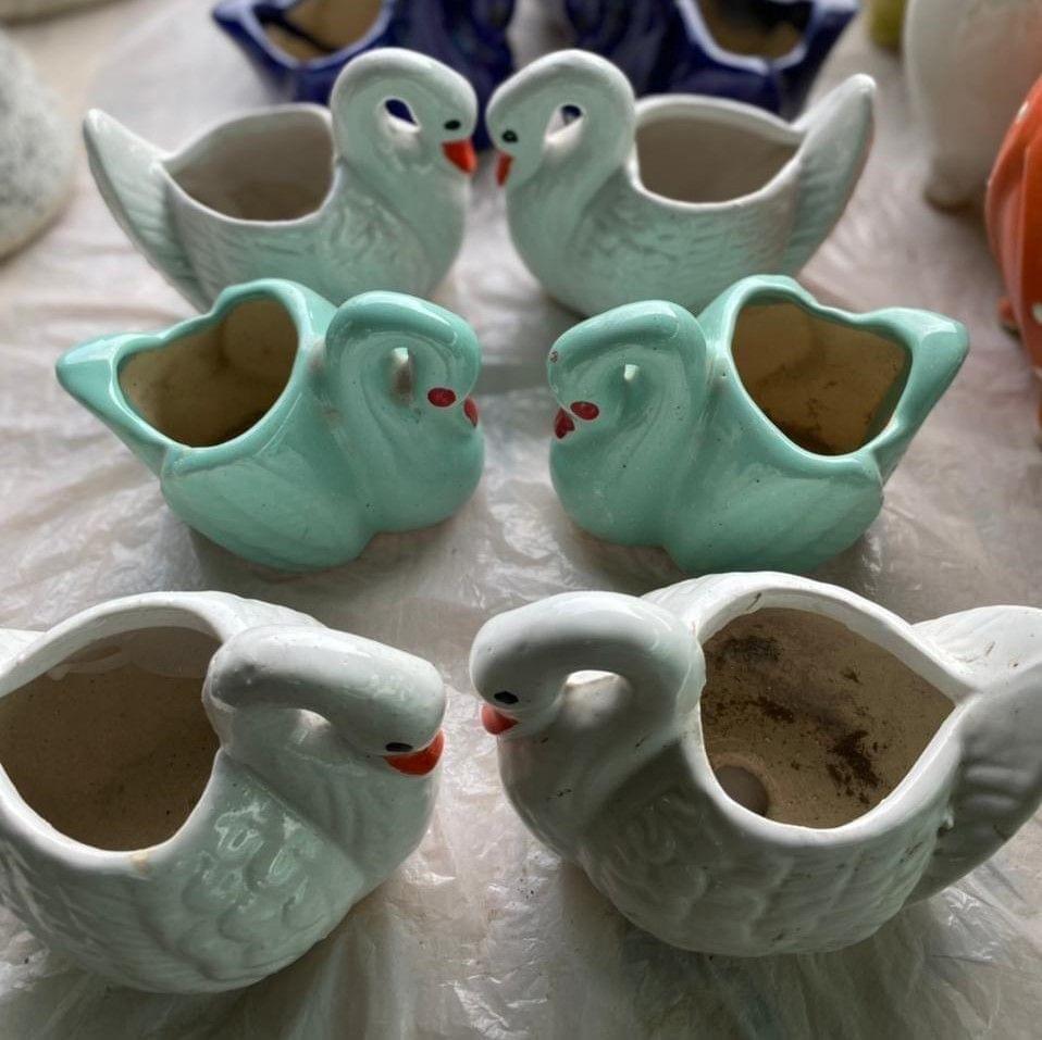 5 Inch Cute Duck Designer Ceramic Pot (any colour)