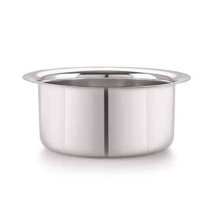 SHINI LIFESTYLE Stainless Steel Bhagona, Patila, Tope, Pateli, Milk Pot 22 cm diameter 4 L capacity