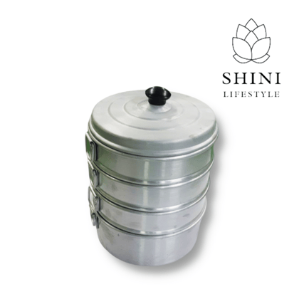 SHINI LIFESTYLE ALUMINIUM MOMOS STEAMER CAPACITY 7 LITER 115 momos , MOMO STAND Aluminium Steamer (7 L)