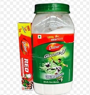 Dabur Glucose D - 1 Kg and Dabur Red Paste - 100 g