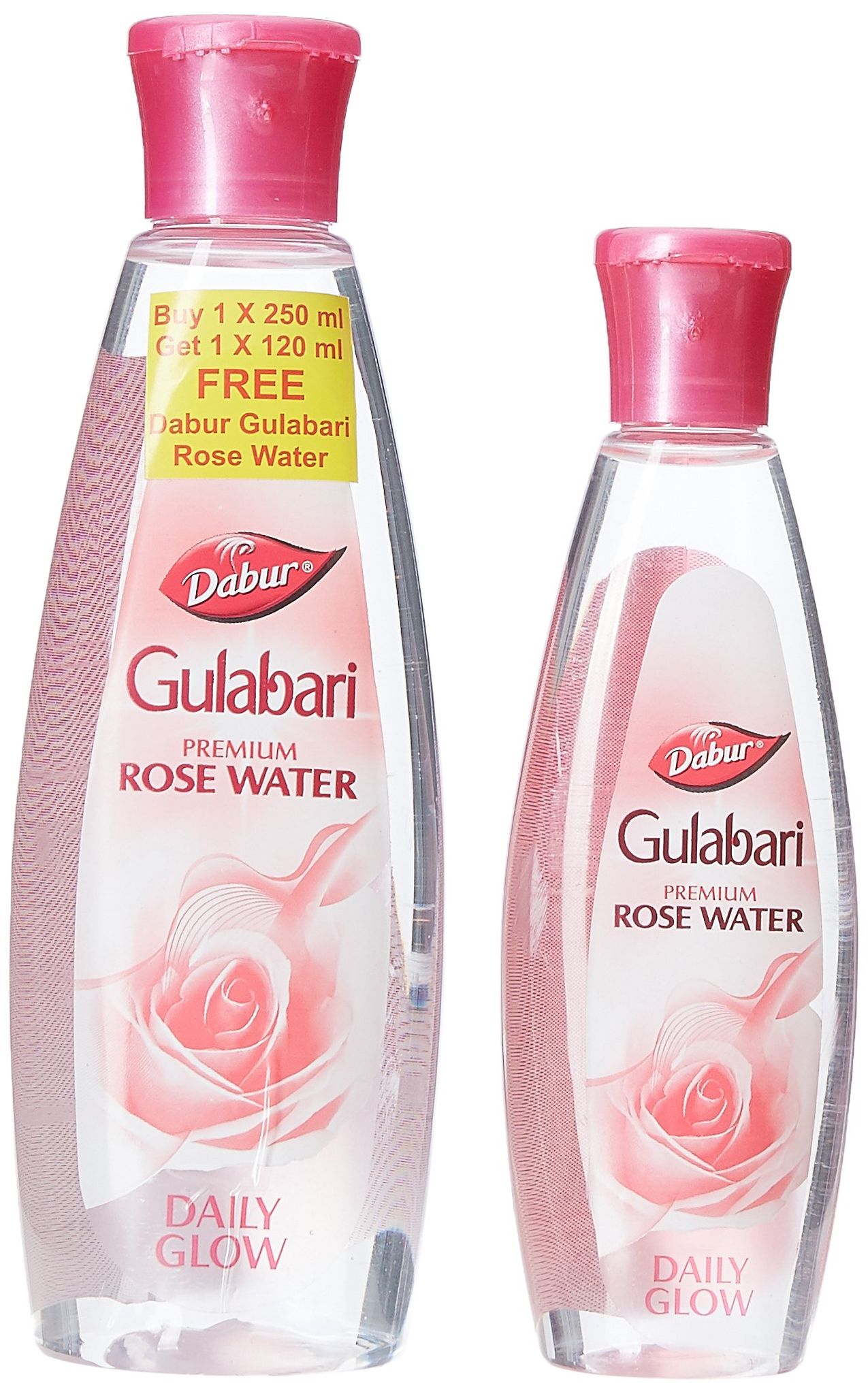 Dabur Gulabari Rose Water, Pack of 250ml with Free Rose Water, 120ml