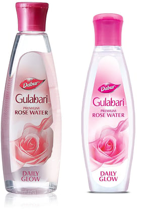 Dabur Gulabari Rose Water, 250ml with Free Dabur Gulabari Rose Water, 59ml