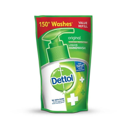 Dettol Liquid Handwash Refill Pouch, Original - 185 ml