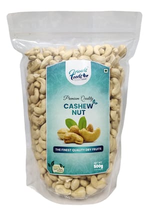 Friends Foods 100% Natural & Crunchy Premium Whole Cashews (kaju), Nutritious & Delicious Nuts, High Fiber, Rich In Protein, 500 gm Pack, Pack of 1