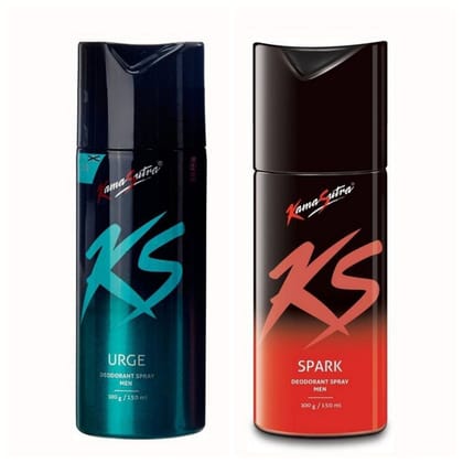 Kama Sutra Urge and Spark Deo Combo for Men (150 ml Each) - Pack of 2