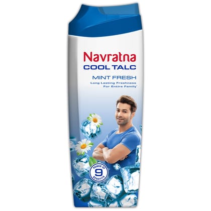 Navaratna Mint Fresh Talc, 100gm