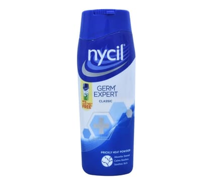 Nycil Germ Expert Prickly Heat Powder 150gm (Classic) With Free Nycil 50g