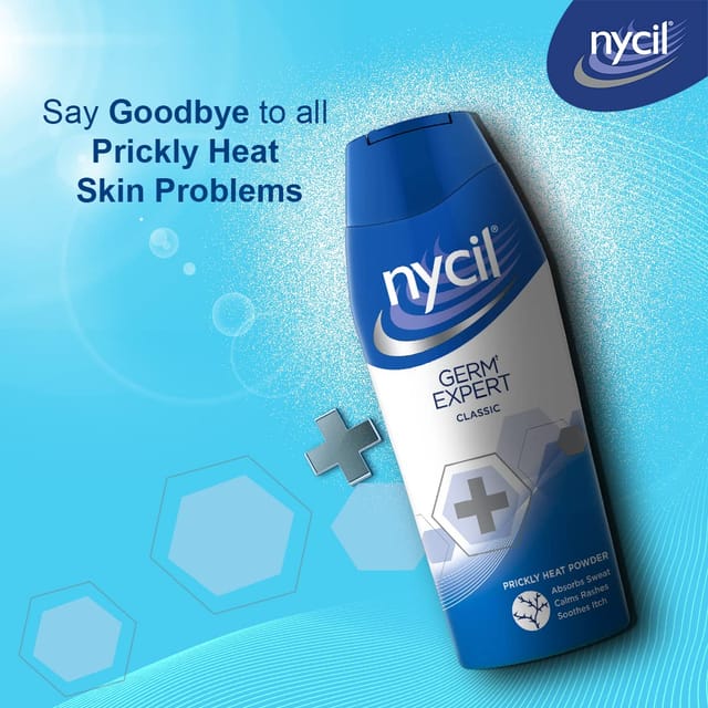 Nycil Germ Expert Cool Sandal Prickly Heat Powder with Nycil Cool Herbal  50gm Free: Buy bottle of 150.0 gm Powder at best price in India | 1mg