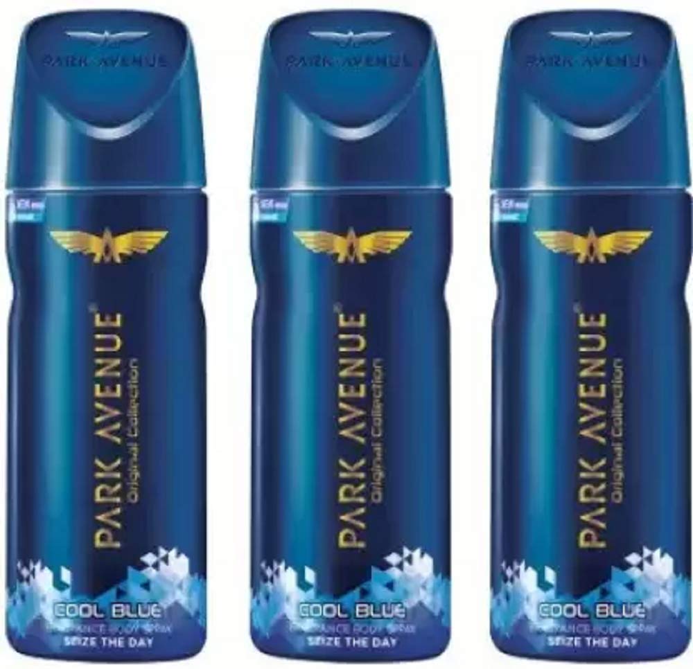 park avenue Cool Blue Seize the Day DEO Body Spray - For Men (450 ml, Pack of 3)