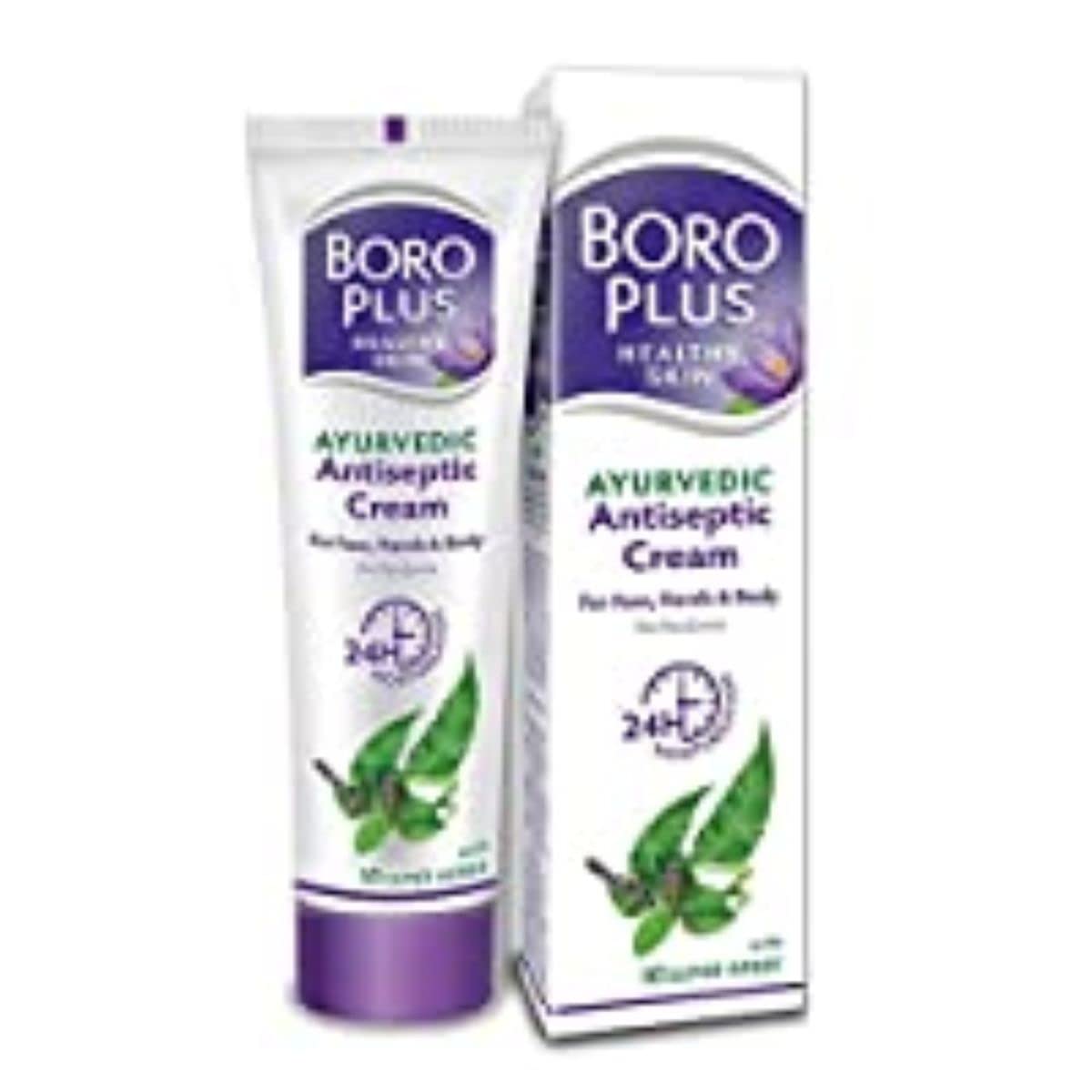 BoroPlus Antiseptic Cream Provides 24hrs Moisturisation Ayurvedic Cream for all Aeasons Hand Cream, Body Cream & Face Cream, Moisturises Dry Skin with Goodness of Neem, Tulsi and Aloe Vera, 120ml