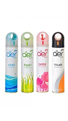 Godrej Aer Spray Musk Cool Fresh and Patel - Pack of 4