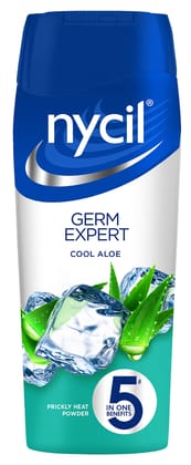 Nycil Germ Expert Prickly Heat Powder 150gm (Cool Aloe) with Free Nycil 50g