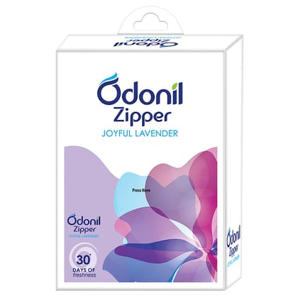 Odonil Air Freshener Zipper - 10 g (Joyful Lavender, Pack of 6)