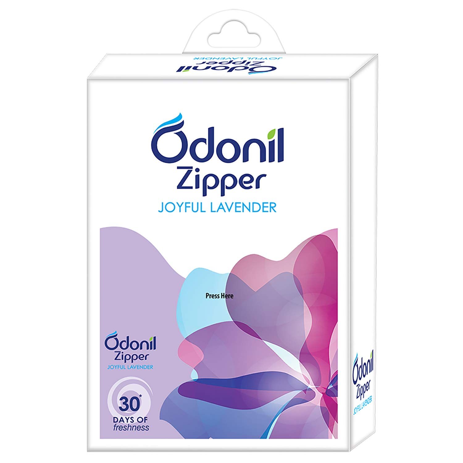 Odonil Air Freshener Zipper - 10 g (Joyful Lavender, Pack of 6)