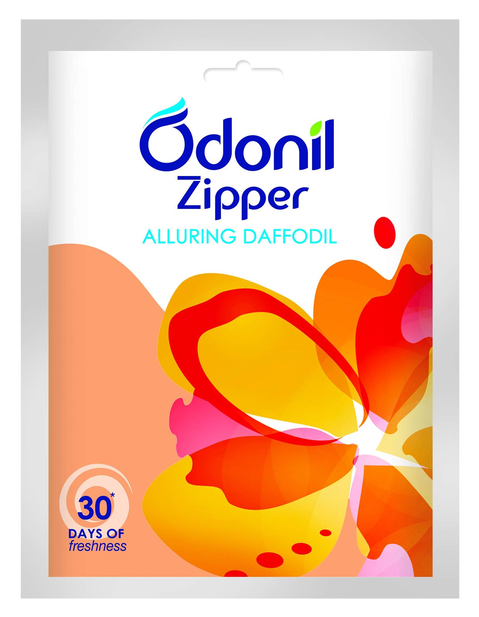 Odonil Bathroom Air Freshener Zipper - Alluring Daffodil -Assorted 10g