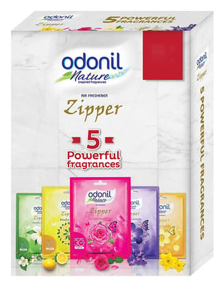 Odonil Bathroom Air Freshener Zipper - 10g (Pack of 5)