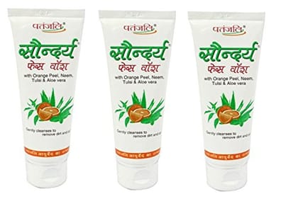 Patanjali Saundarya Face Wash, 60g (Pack of 3)