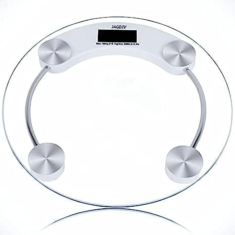 Round -Transparent Digital Glass Weighing Scale For Human Health & Personal Weighing Scale For Home Use (Weight Machine Type: Electronic) (Material:Heavy Tempered Glass) (Capacity 180 KG)