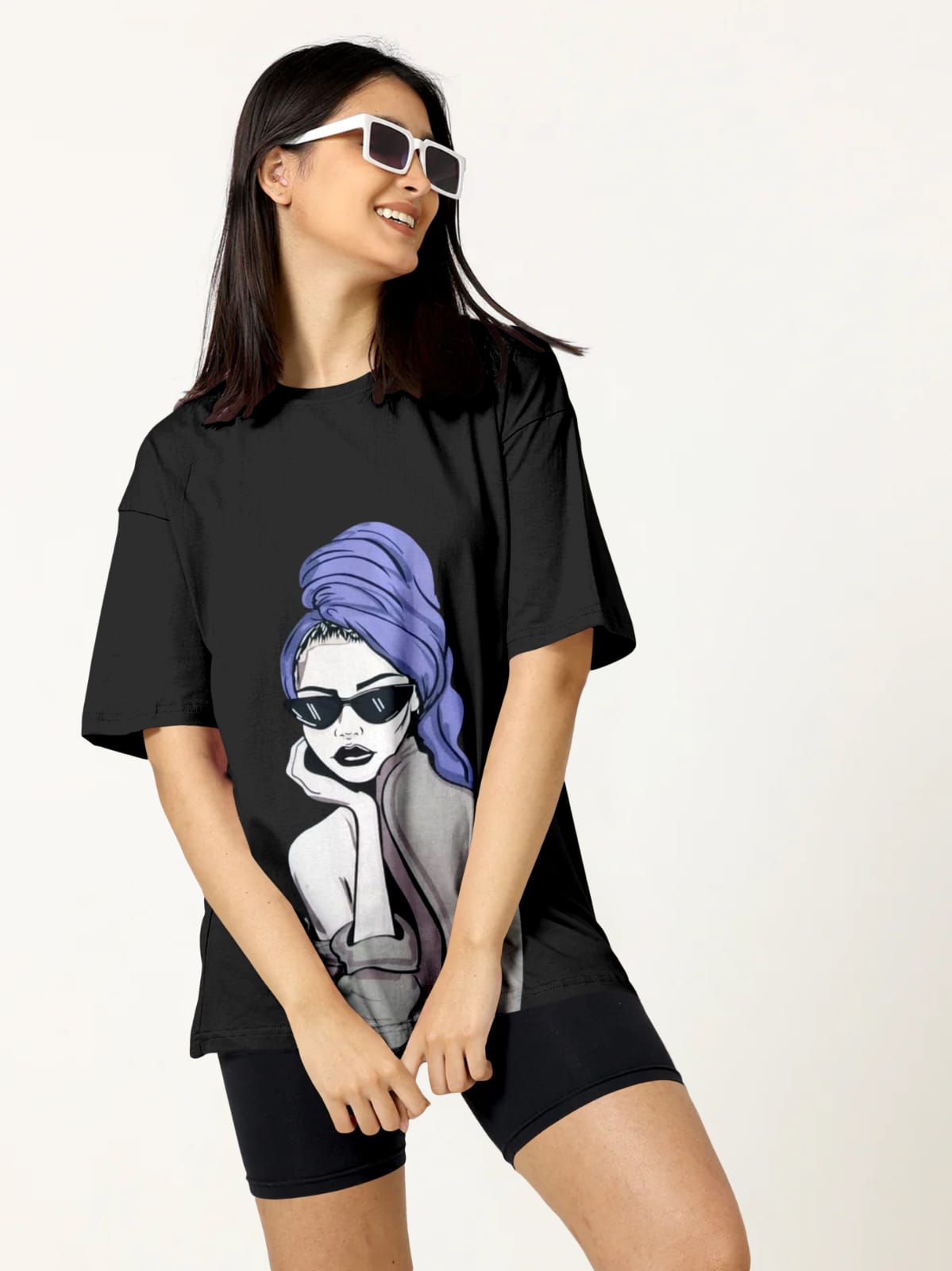 Women T Shirt black