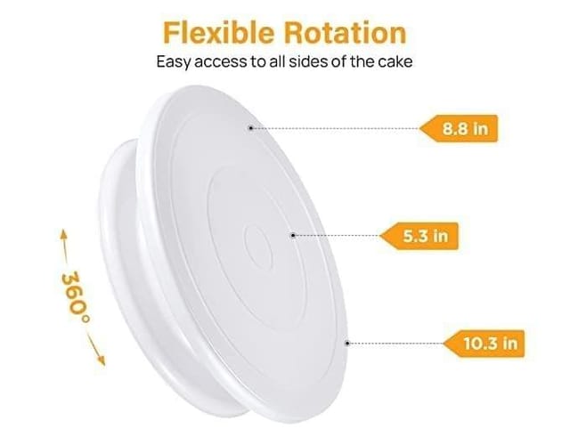 Cake Decorating Turntable Cake Turn Table Cake Stand Baking Tool Rotary  Table at Rs 250/piece, Cake Turntable in Mumbai