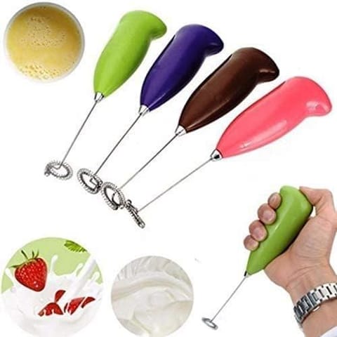 Buy DIJITRA FAB Mini Coffee Milk Egg Beater Electric Foam Hand Blender Mixer  Classic Sleek Design Froth Whisker Latte Maker for Milk,Coffee,  Beater,Juice,Cafe(As per availability : Pink, Purple, Chocolate, Green,  Black) Online