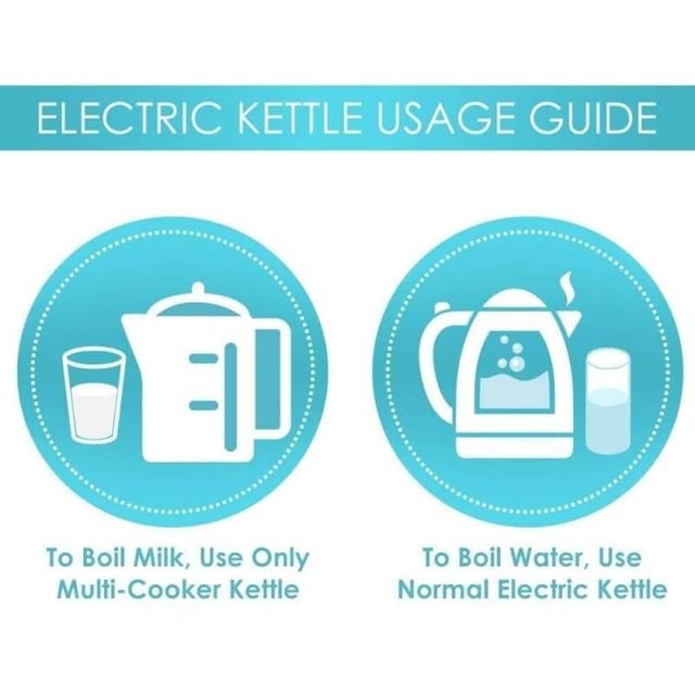 Boil milk clearance in electric kettle