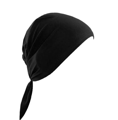 Barakath Hijab Women Under Scraf Men Helmet Cap Hat Hair Cover Stole (Black(1pcs)) (1)