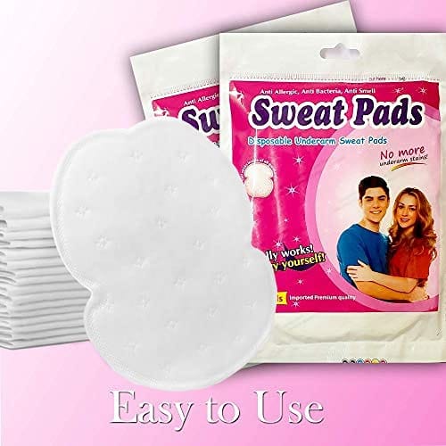 Underarms Sweat Pads Disposable Highly Absorbent Sweat Pads Cotton Anti Allergic, Anti Bacteria, Anti Smell For Men And Women (Pack of 30)