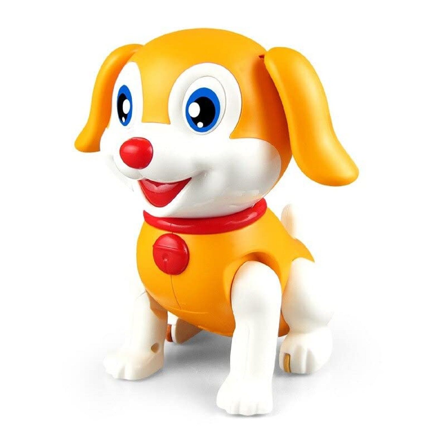 KTRS ENTERPRISE Rotating Electronic Dog Walking Dog Musical Lighting Dog Dancing Dog Robot Cute Cartoon Dog Intelligence Small Dog Best Gift Toys for Kids,Baby,Boys,Girls 3 Years