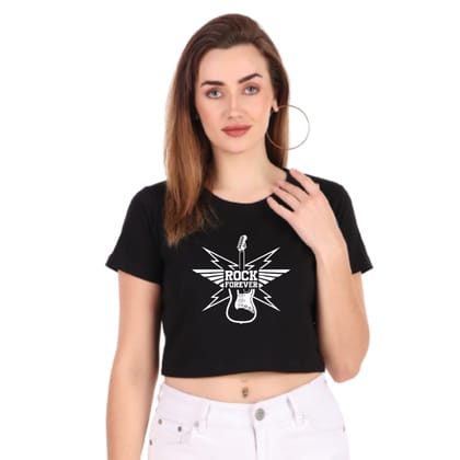 195 GSM BIO WASH 100% COTTON CROP TOP Printed T SHIRT  from Trendy Rabbit