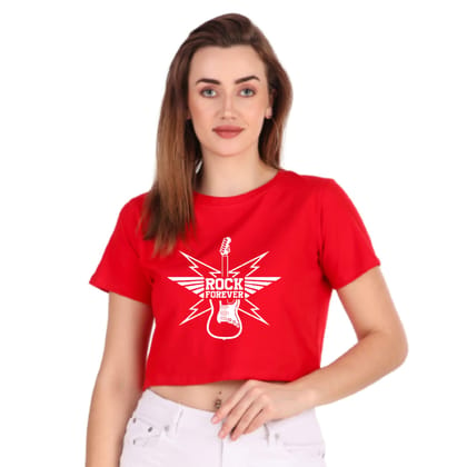 195 GSM BIO WASH 100% COTTON CROP TOP Printed T SHIRT from Trendy Rabbit