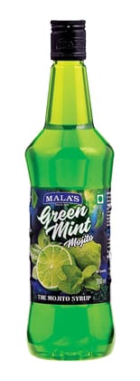 Mala's, Fruit Mocktail Syrup Green Mint 750ml, 1 count