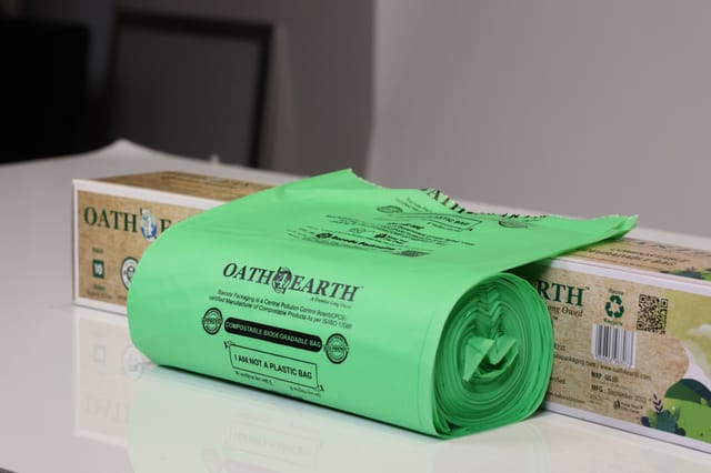 ARTH Compostable/Biodegradable Customised Printed Carry Bags 13X16 Inch  Pack of 100 Pcs – Arth Bioplast