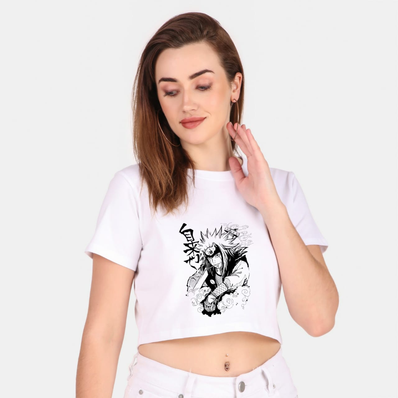 Crop Top Anime Demon Slayer | Anime Crop Top Shirt | Women Anime Shirt Crop  - Tshirt - Aliexpress