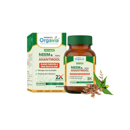 Orgavia Neem & Anantmool Tablets (60 Tabs)