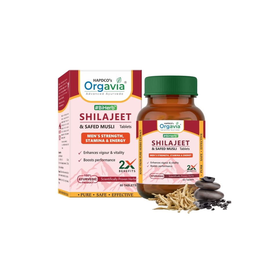 Orgavia Shilajit & Safed Musli Tablets (60 Tabs)