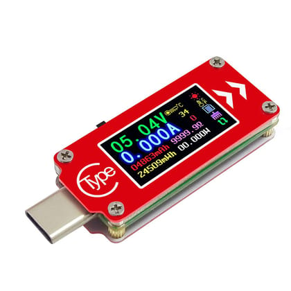 TC64 Type-C Color LCD Display USB Voltmeter Ammeter Voltage Current Meter Multimeter Battery PD Recharge Power Bank USB Tester