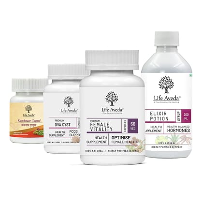 Life Aveda Endometriosis Care Pack ( Pack of 4 )