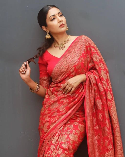 Sunheri: Khaddi Georgette Leheriya Handloom Banarasi Saree In The Shad –  Zari Banaras